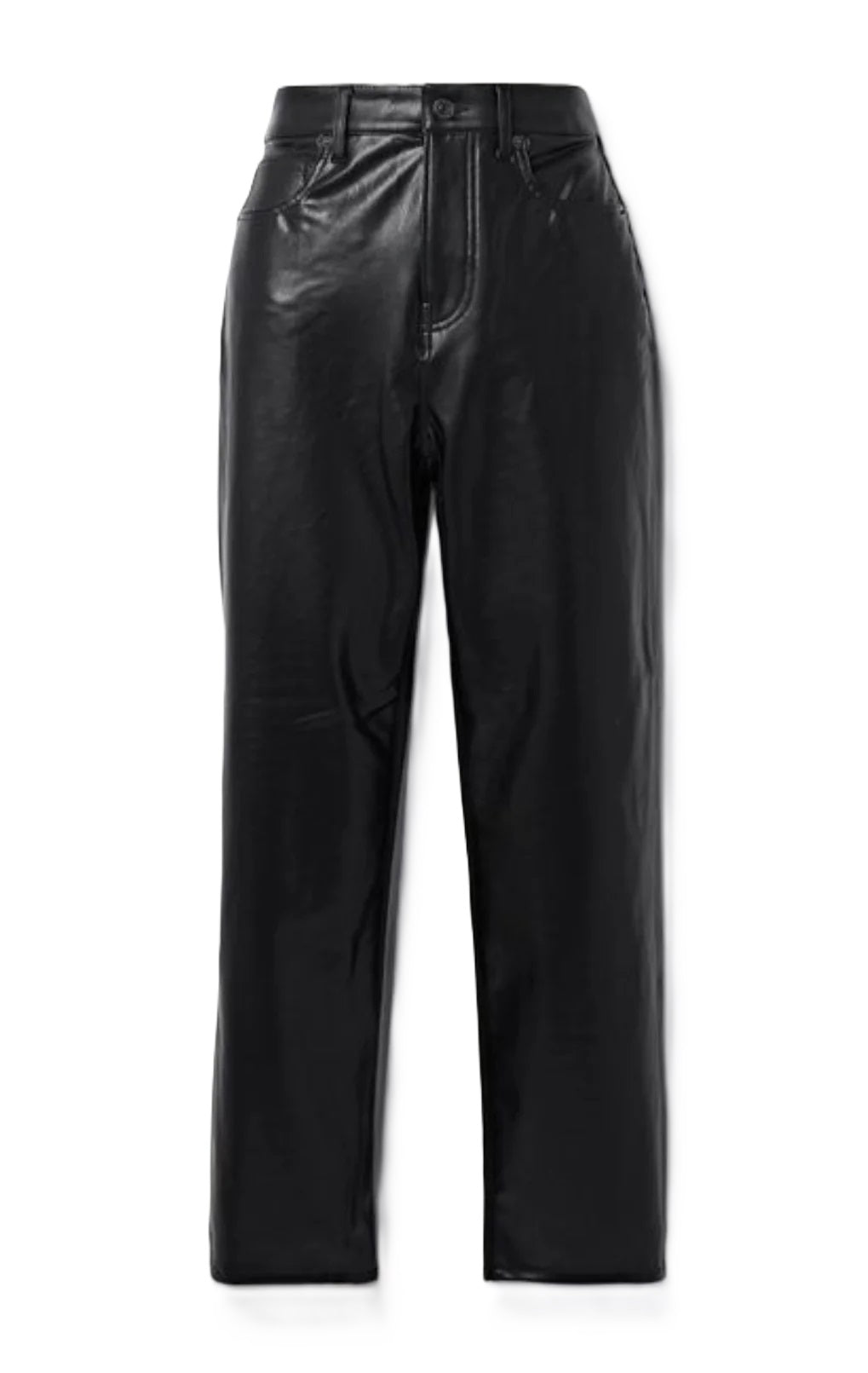 Hose-Veronica-Beard-JOEY-VEGAN-LEATHER-STRAIGHT-LEG-black-schwarz