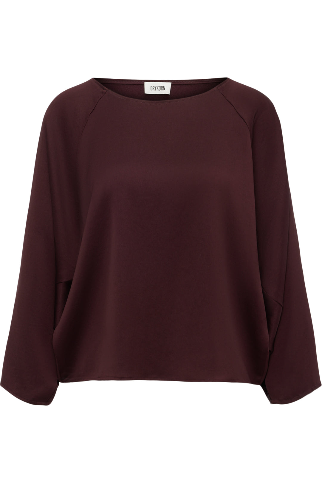 Bluse-Drykorn-Nialini-Rot-Raglanaermel