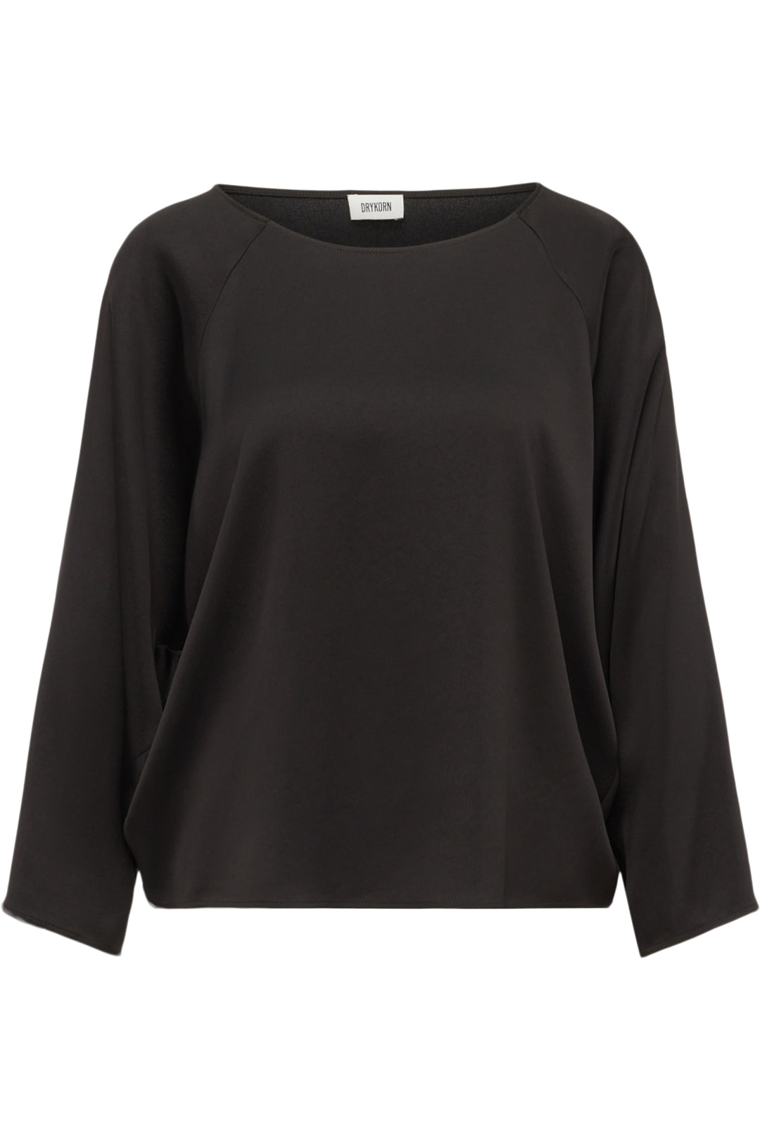 Bluse-Drykorn-Nialini-Braun-Raglanaermel