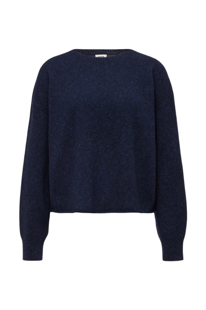 Strickpullover-Drykorn-Malese-blau-oversized-rundhals