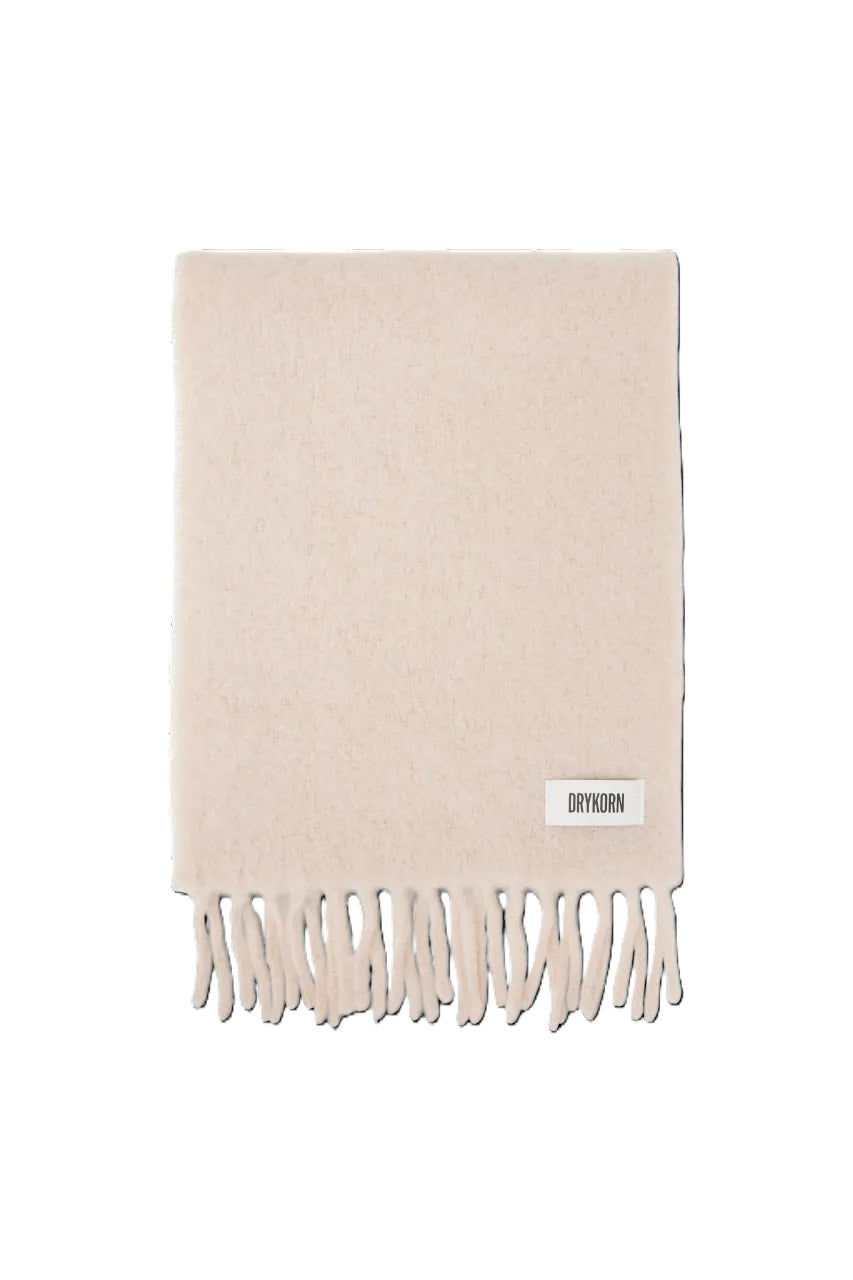 Schal-Drykorn -KASAY_2 10-Fransen-Logo-creme