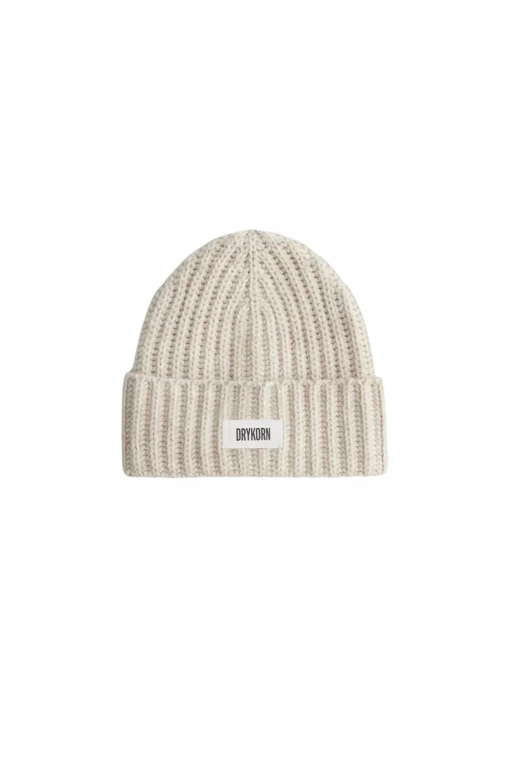 Muetze-Drykorn-EANI_3 10-beige-Rppenstruktur-Aufschlag-Logo