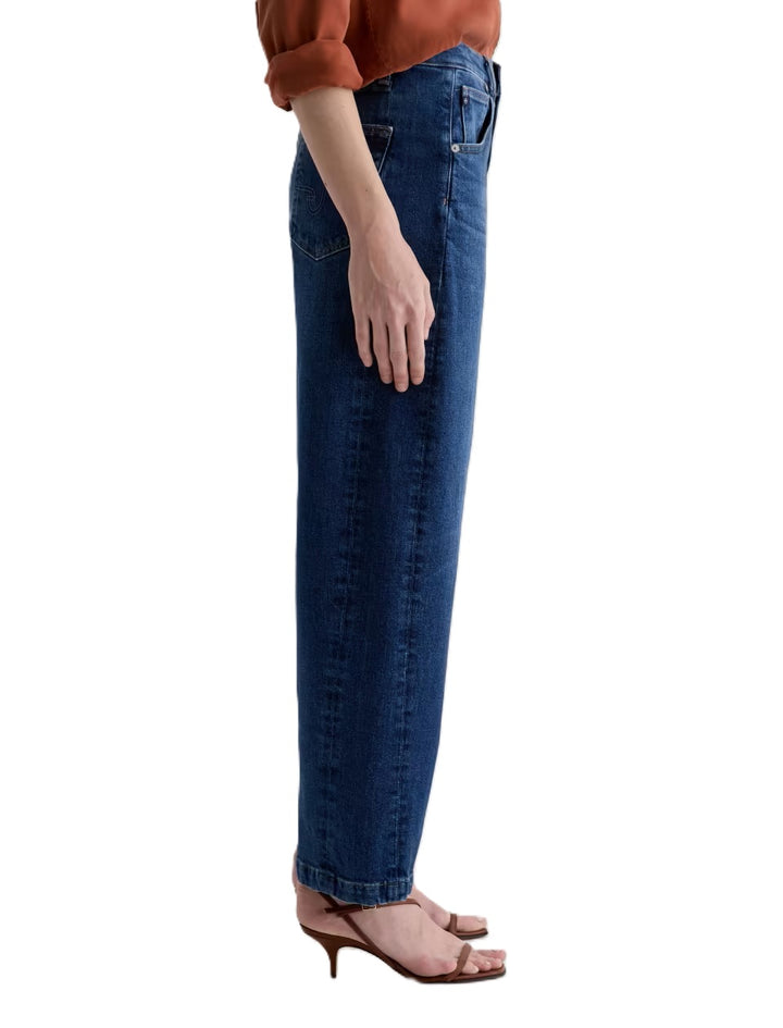 Jeans-AG-Hattie-High-Rise-Barrel-Hose-Stretch-blau