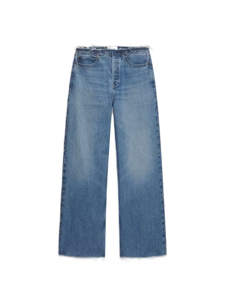 Jeans Frame Le low baggy wide leg cut off