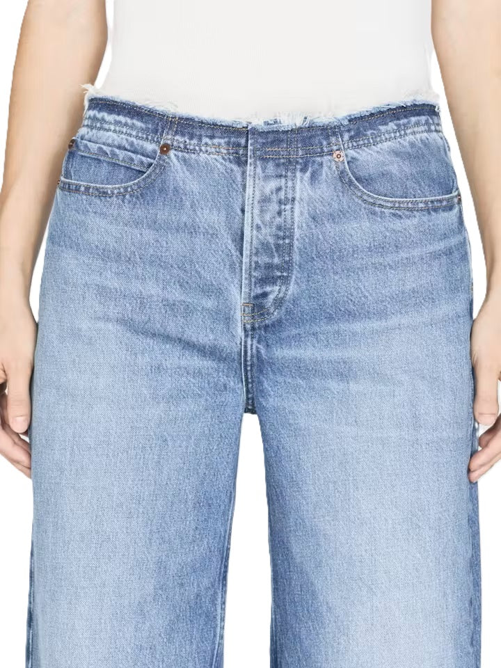 Jeans Frame Le low baggy wide leg cut off