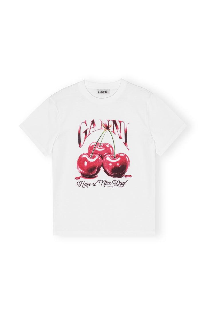 T-shirt Ganni Basic Jersey Cherry