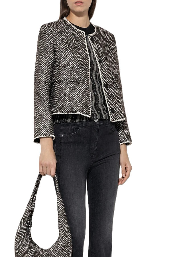 Jacke Luisa Cerano in Fischgrat Tweed