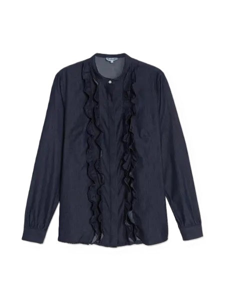 Bluse SoSue Ruffle Denim