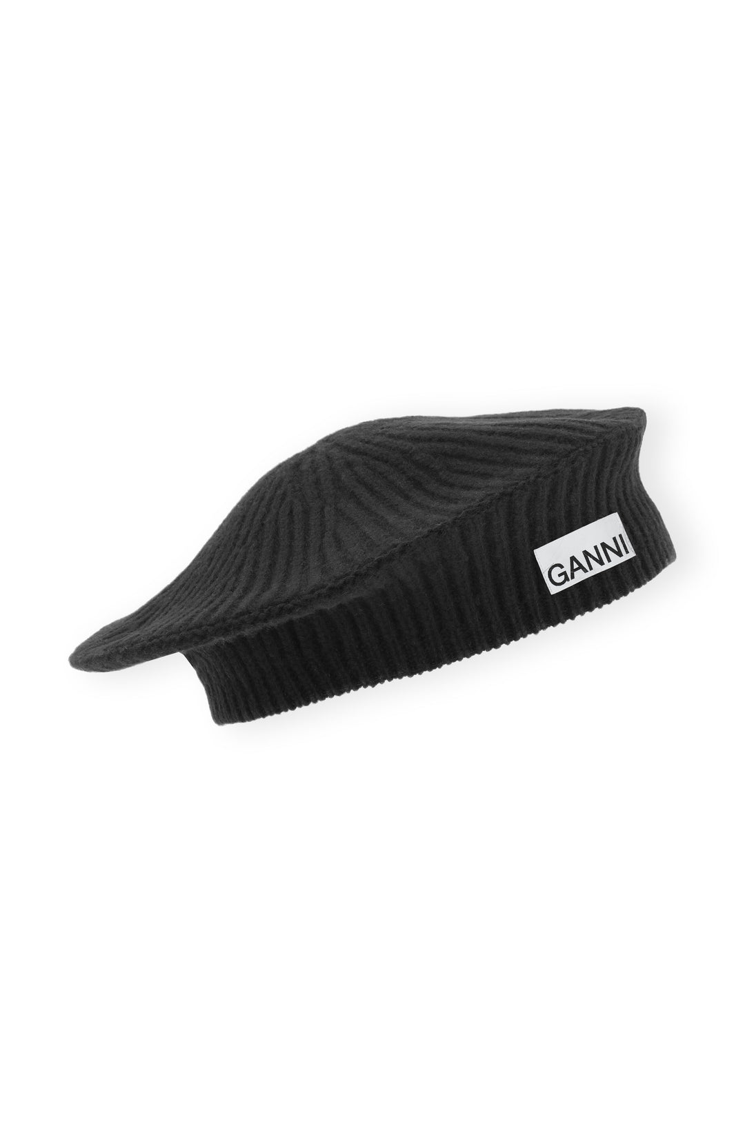 Baskenmütze Ganni Rib Beret