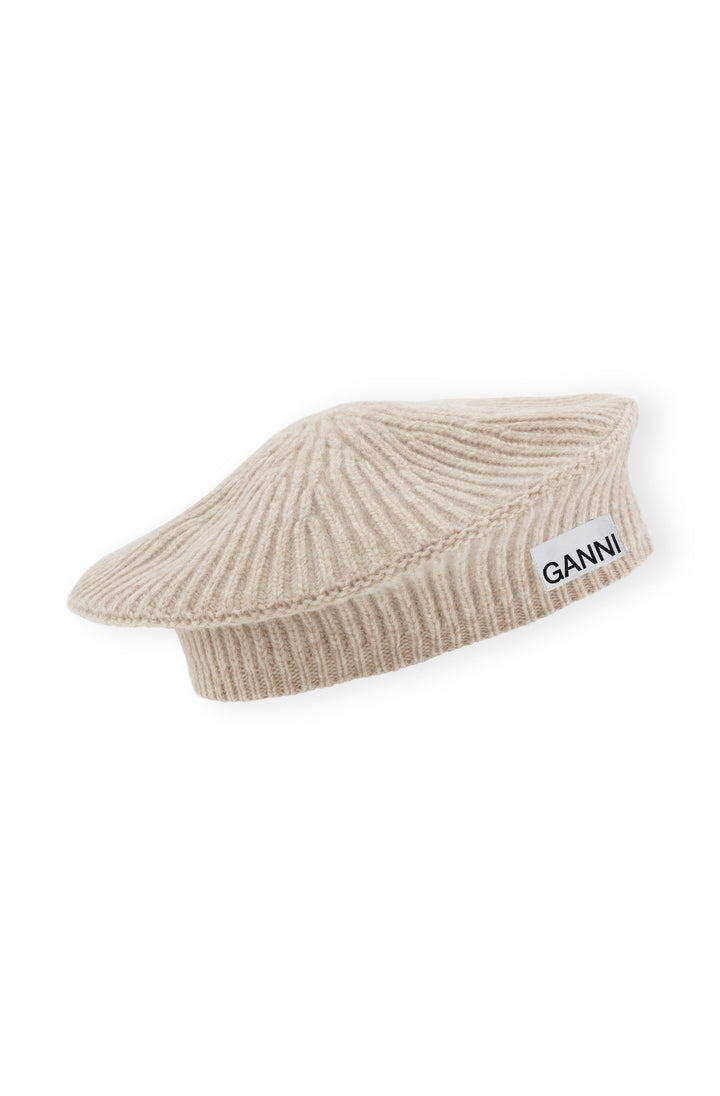 Baskenmütze Ganni Rib Beret