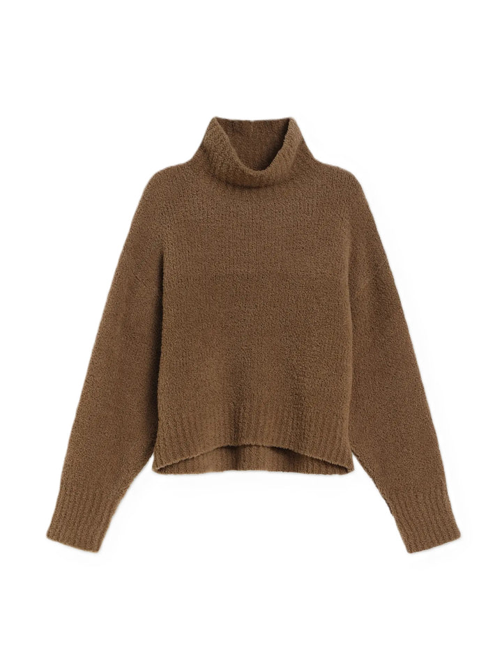 Strickpullover-SoSue-Fluffy-Turtle-braun