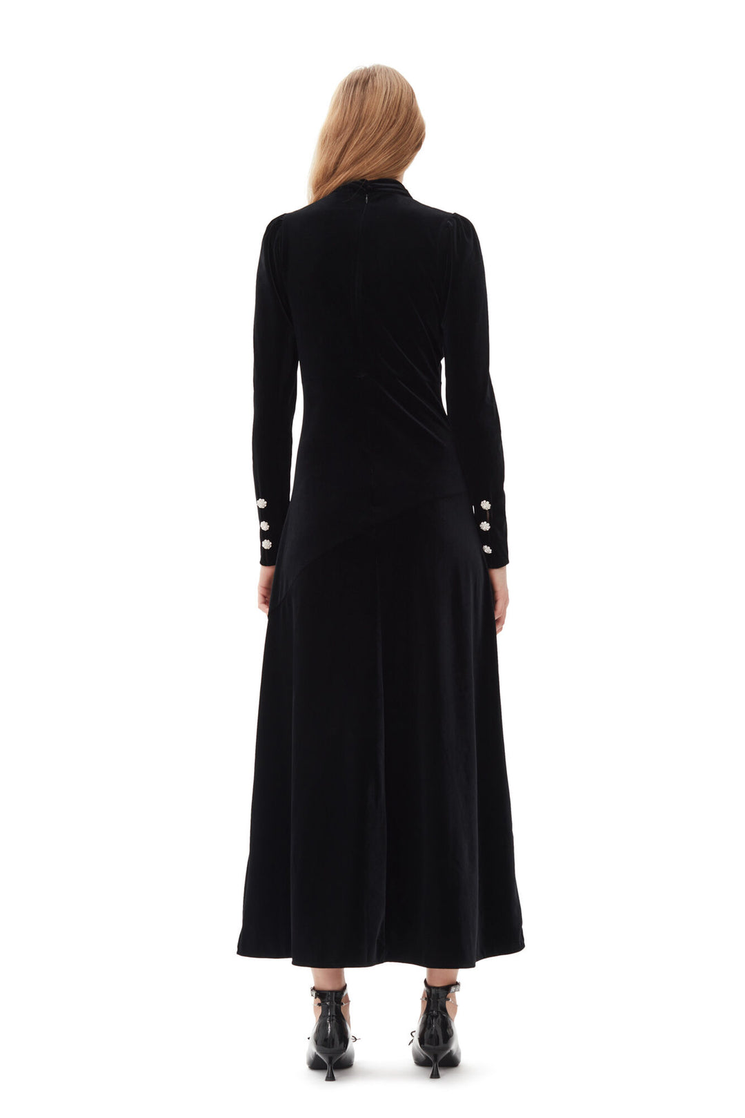 Kleid GANNI Velvet Jersey