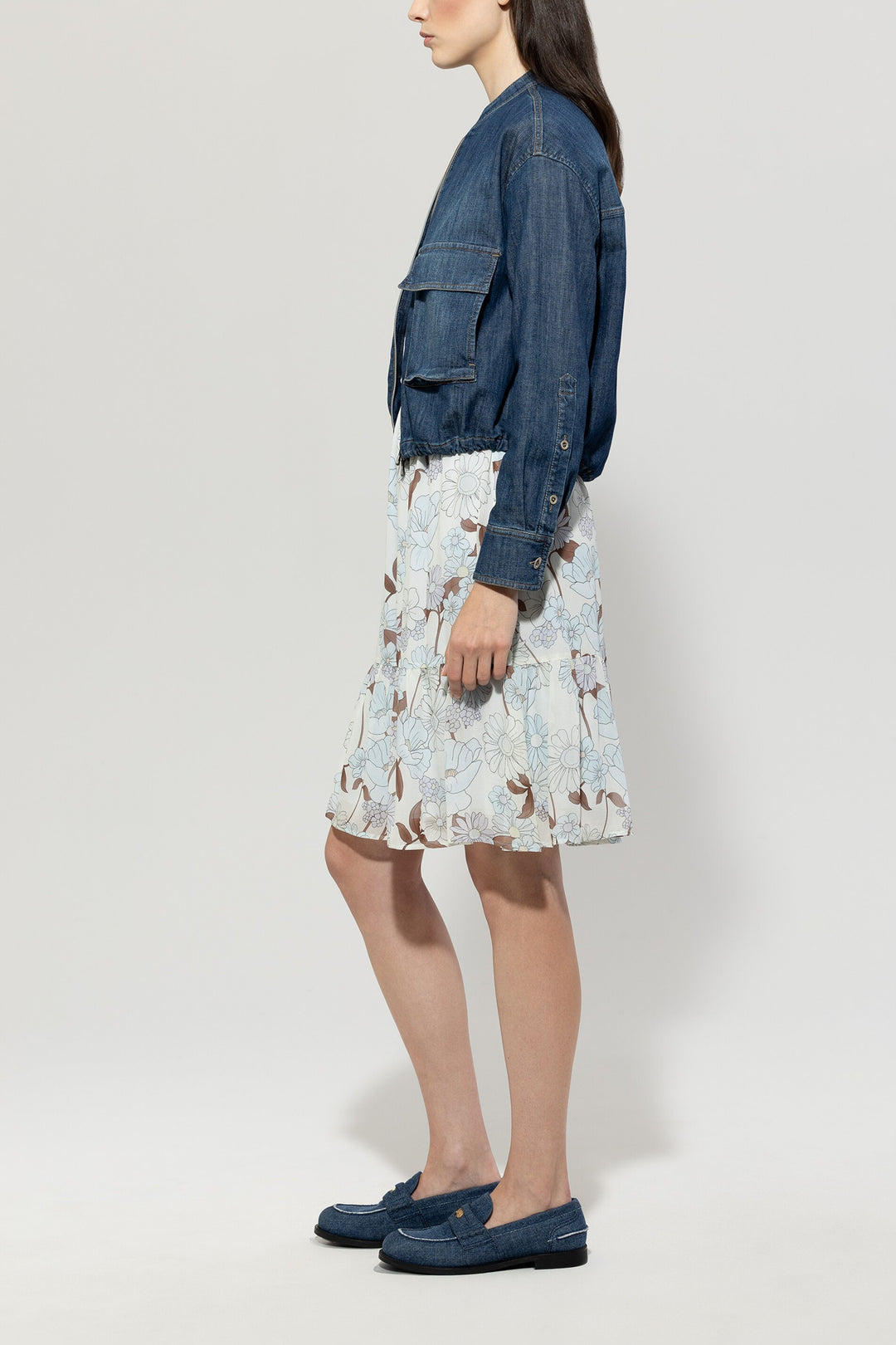 Bluse Luisa Cerano Denim-Blouson