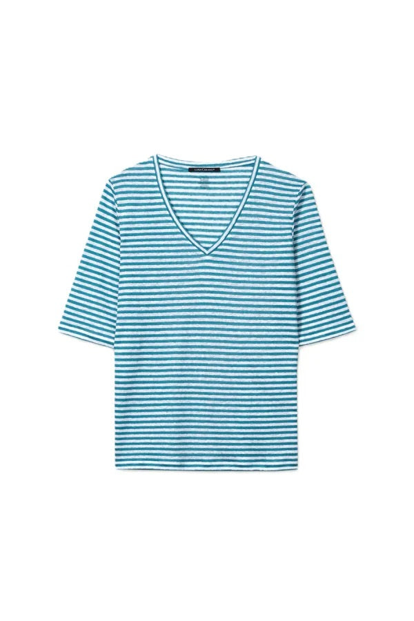 Tshirt-Luisa-Cerano-Leinen-Ringel-Shirt