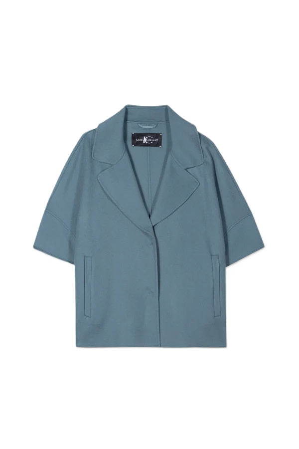 Jacke-Luisa Cerano-Doubleface Cape-blau-Revers