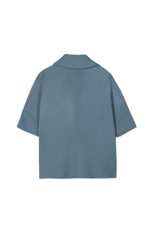 Jacke-Luisa Cerano-Doubleface Cape-blau-Revers