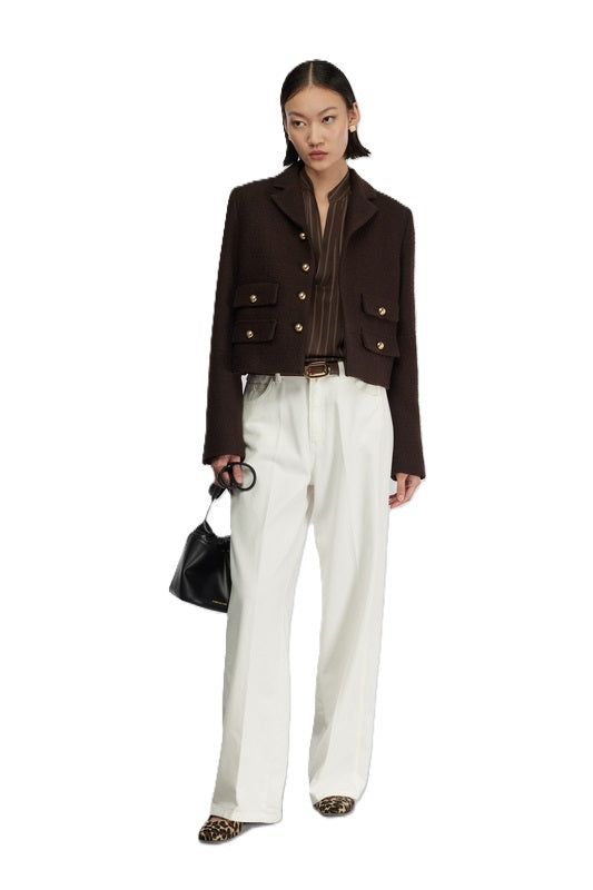 Jacke-Semicouture-Braun-Giacca-Thalie