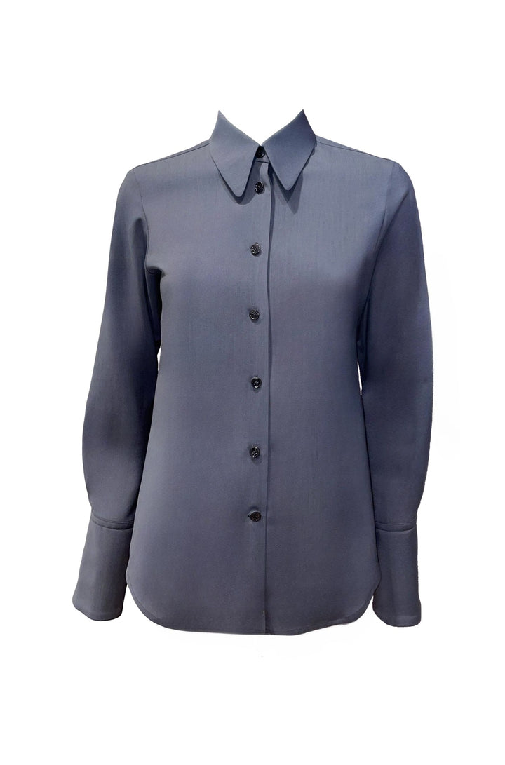 Bluse-Odeeh-Carbon-Dunkelgrau-Kragen