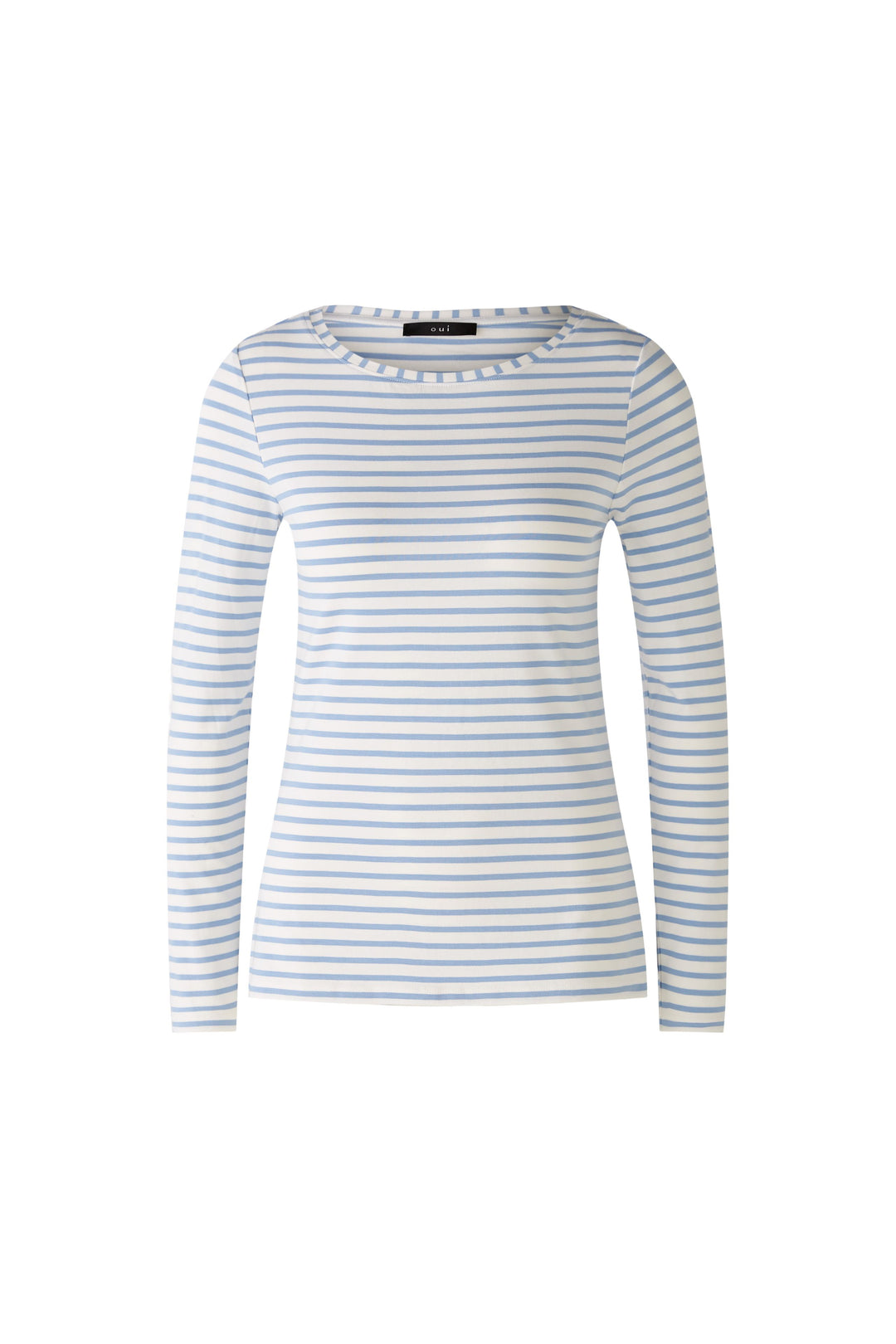 Shirt-Oui-SUMIKO-gestreift-hellblau-weiß
