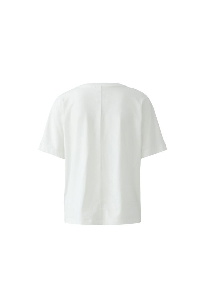 T-Shirt-Oui-Cloud-Dancer-Weiss-Blau-Frau-Muster