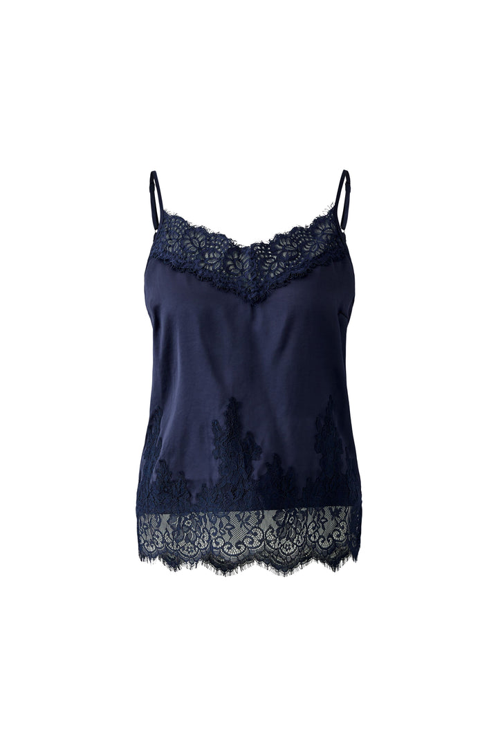 Top-Oui-Spitzentop-Dunkelblau
