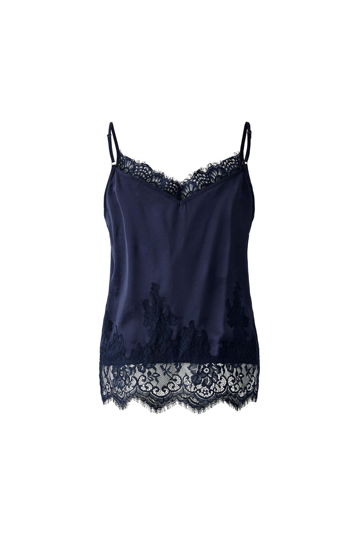 Top-Oui-Spitzentop-Dunkelblau