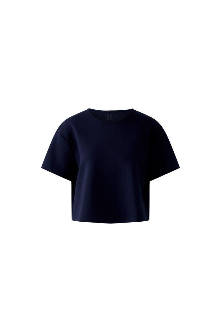 Sweatshirt-Oui-Dunkelblau-Kurzarm