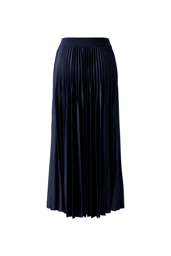 Rock-Oui-Plisseerock-Dunkelblau-Satin-Gummibund