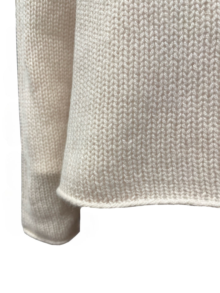 Pulli-FFC-Leichter-Kragen-Cashew-Strickpullover-Cashmere-Beige