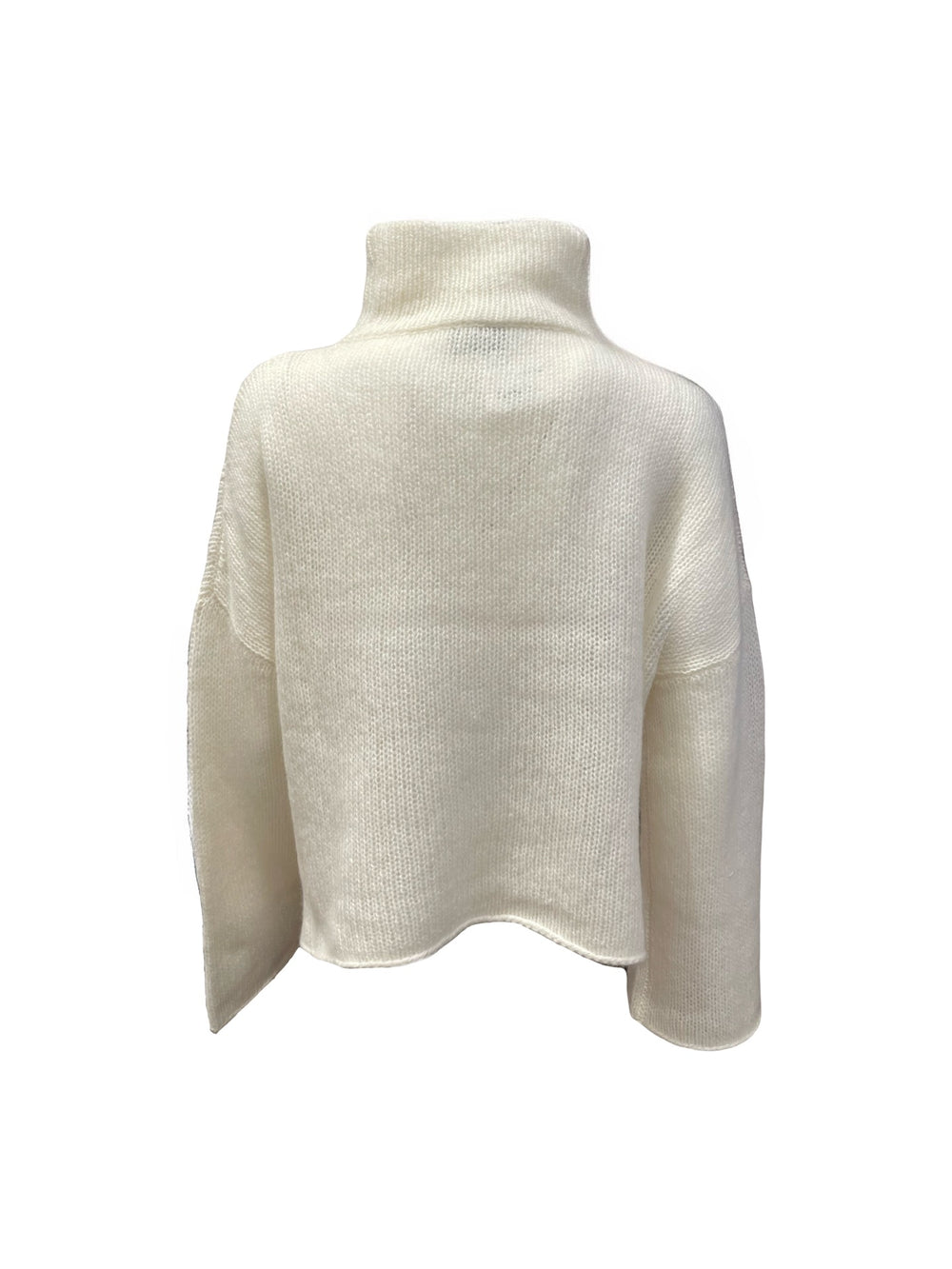 Pulli-FFC-Stehkragen-Lockerer-Strick-Strickpullover-Cashmere-Beige