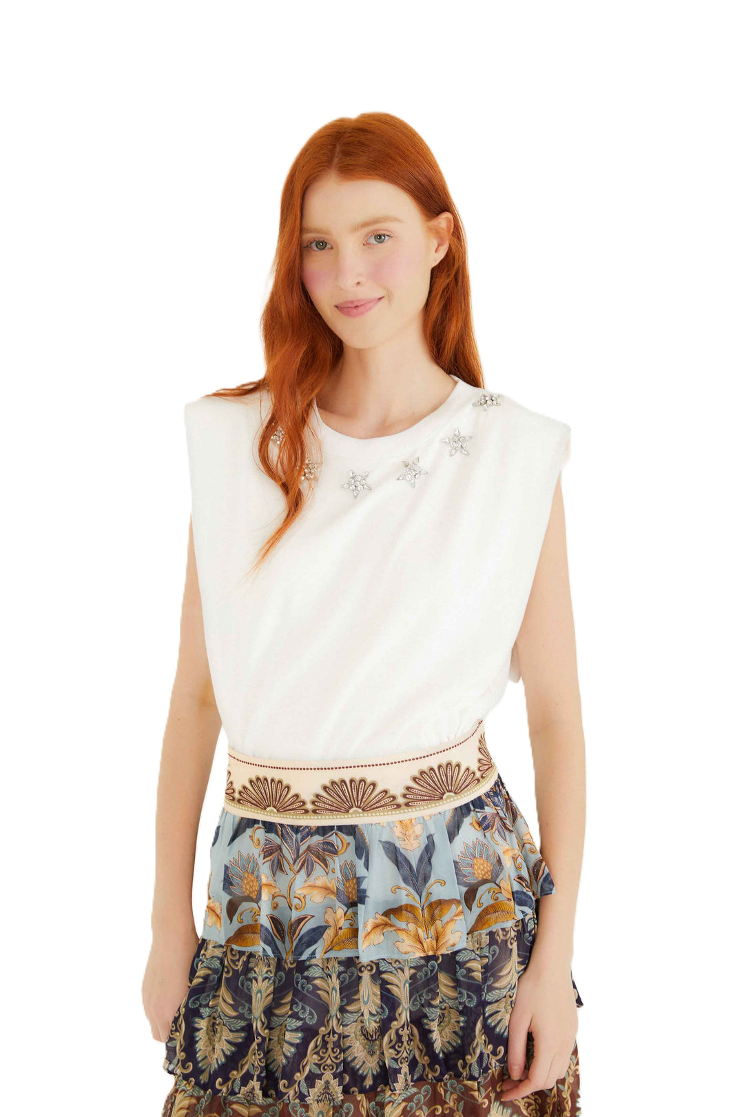 Shirt-Farm-Rio-Sparkling-Off-White-Weiss-Sterne-Steinchen-Muster