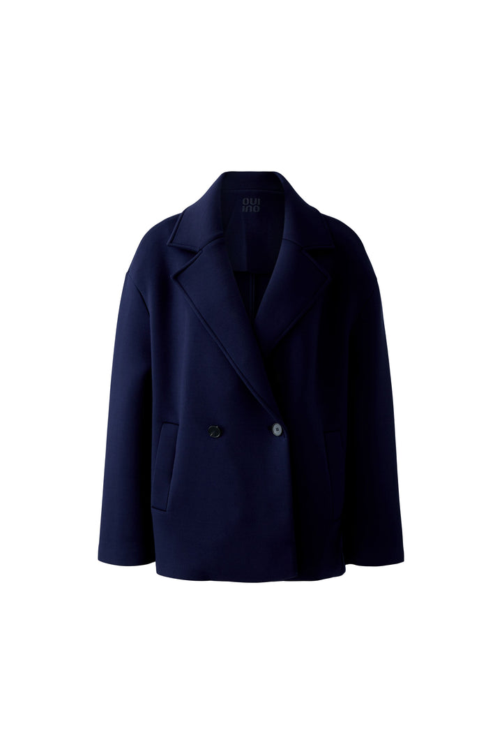 Jacke-oui-cabanjacke-Revers-Kragen-Dunkelblau-Knoepfe