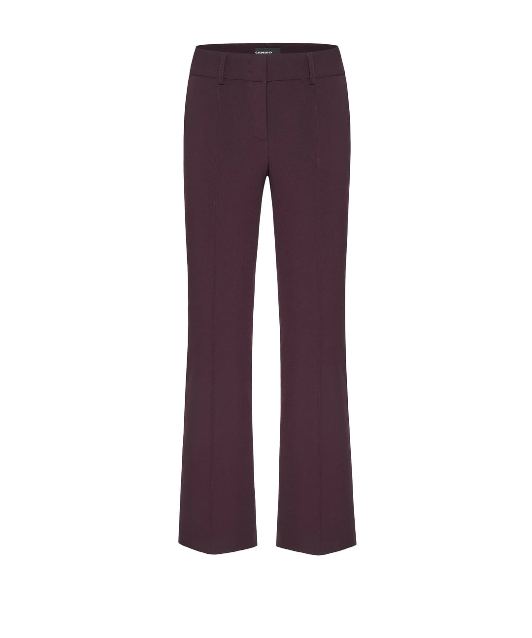 Cambio-Hose-Farah-Cherry-Burgundy-Glatt-Guertelschlaufen