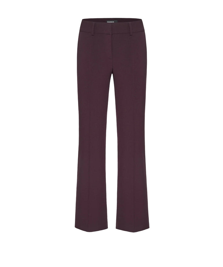 Cambio-Hose-Farah-Cherry-Burgundy-Glatt-Guertelschlaufen