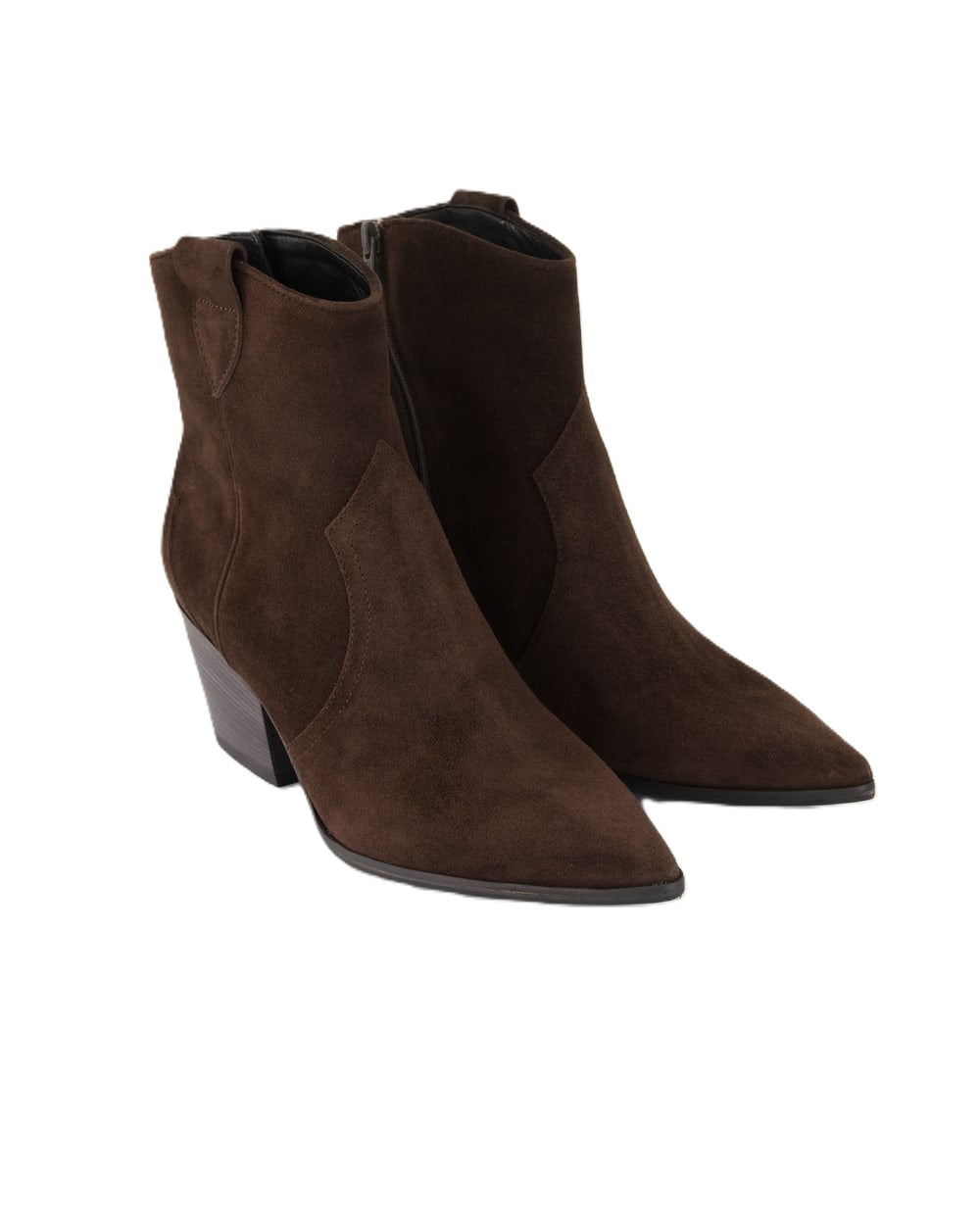 Stiefelette- Kennel&amp;Schmenger-Dallas-braun-Wildleder-Blockabsatz