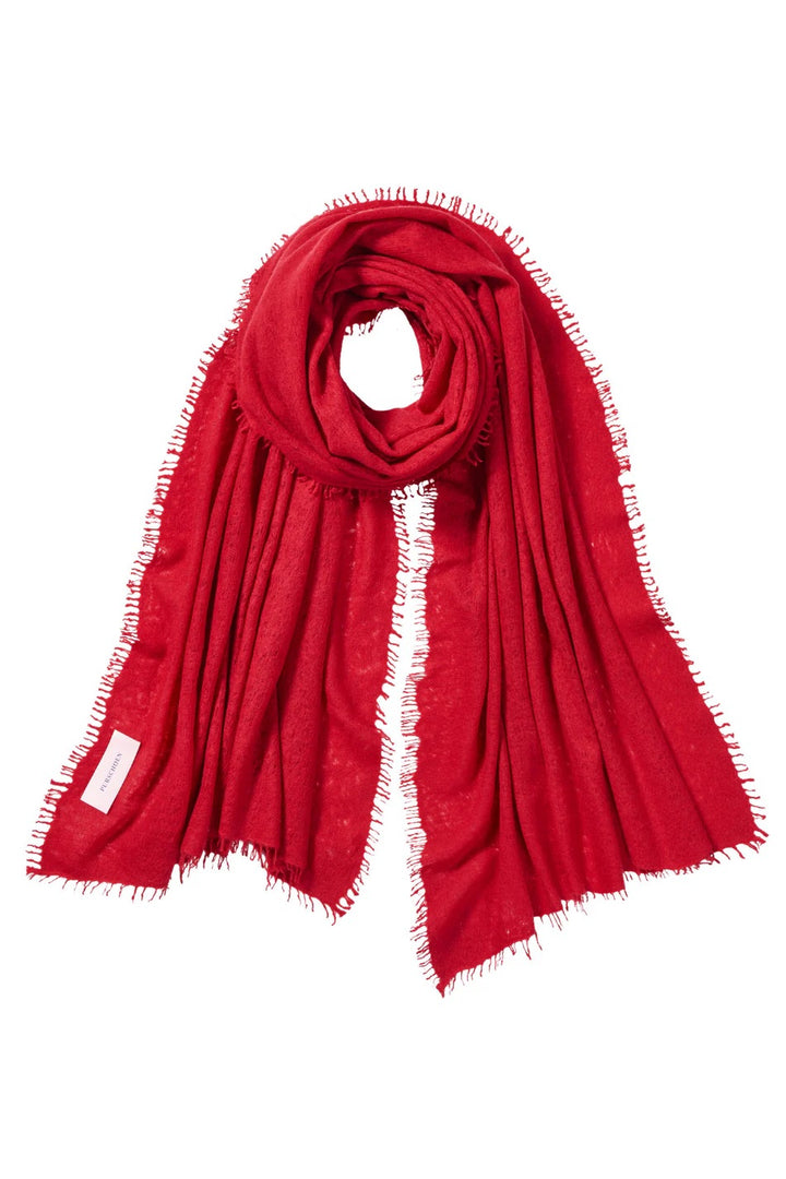 Kaschmirschal Purschoen Lava-red