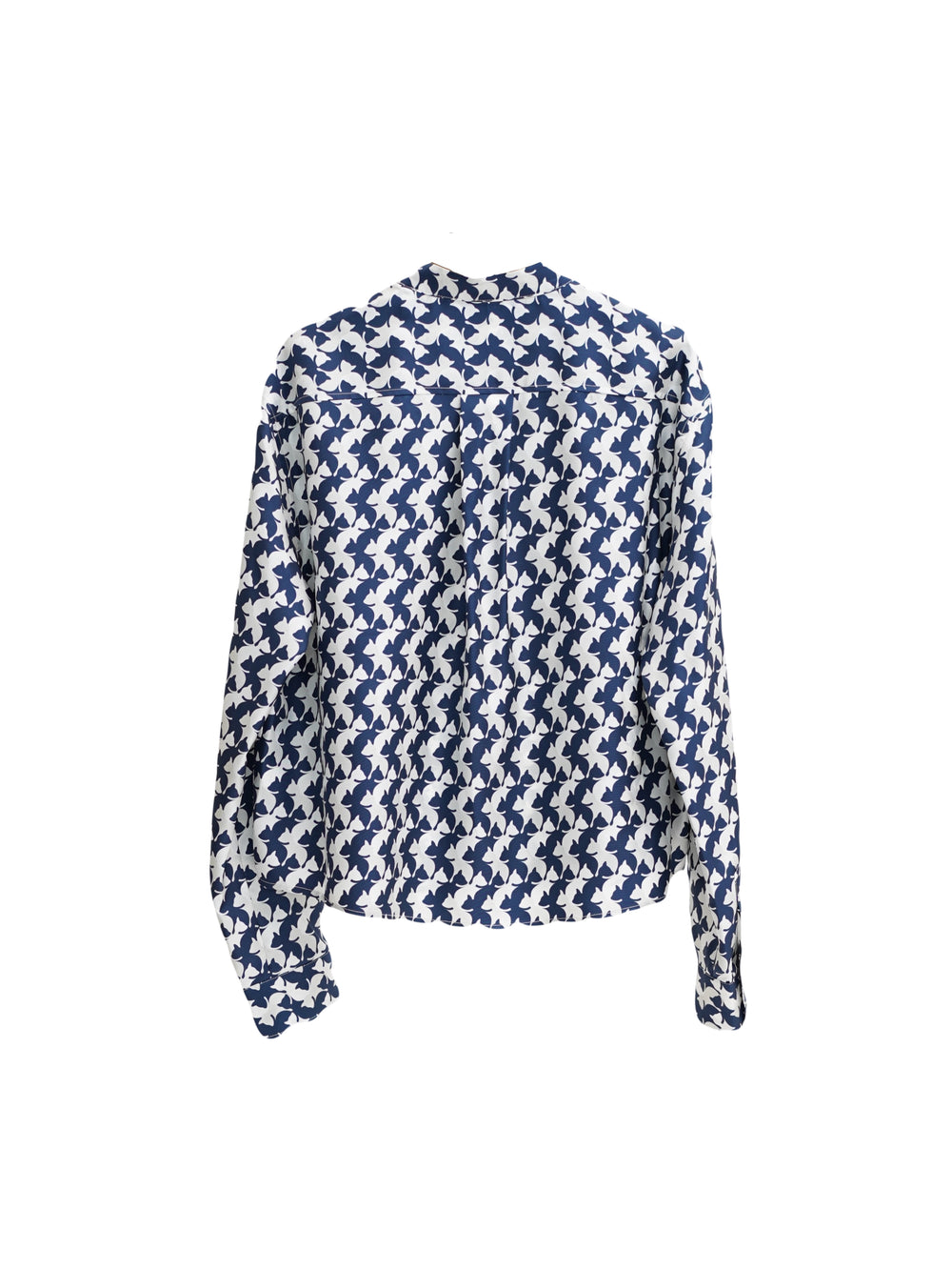 Bluse-Herzensangelegenheit-Muster-Blau-weiß