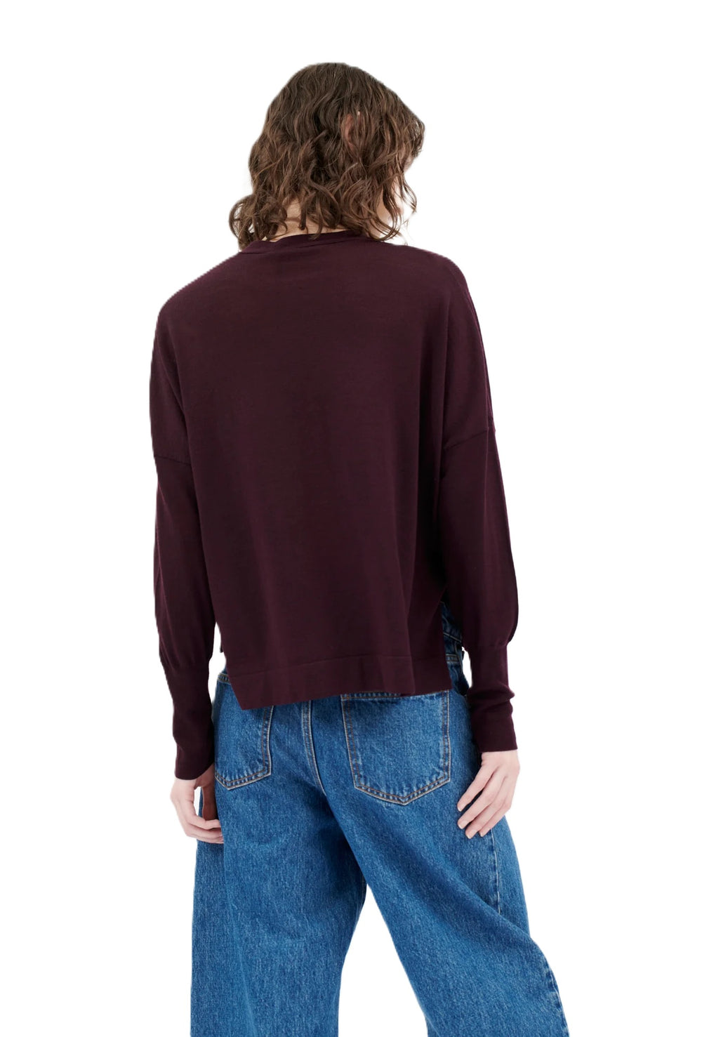 Cardigan-Odeeh-bordeaux-Strickjacke