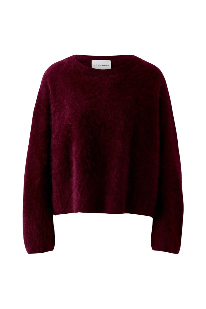 Strickpullover-oui-kaschmir-kastig-weich-rundhals-burgunder