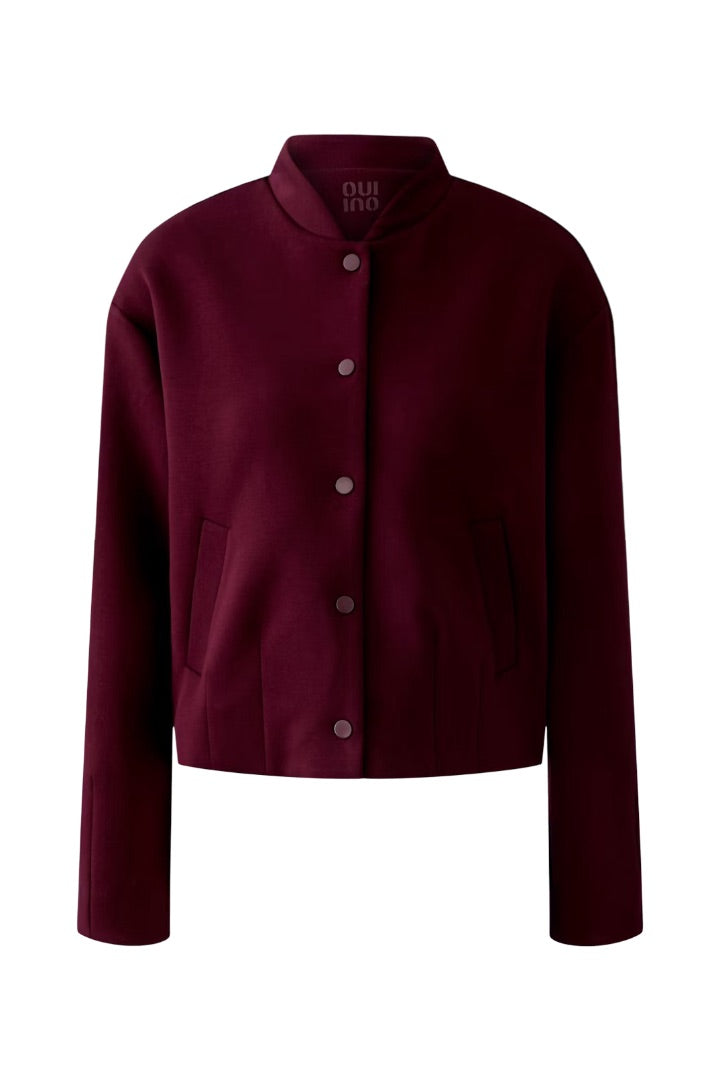 Jacke-oui-Blouson-uebergang-rot-burgunder-berry