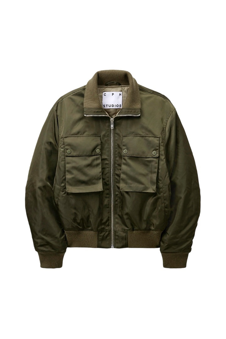 Bomberacke-CPH-1-Jacke-Copenhagen-Studios-Taschen-olive-gruen