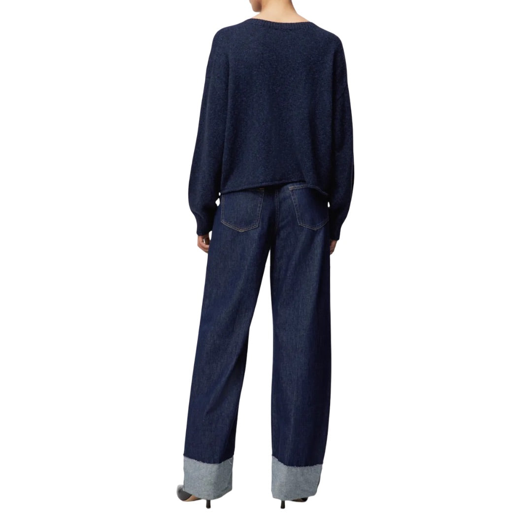 Strickpullover-Drykorn-Malese-blau-oversized-rundhals