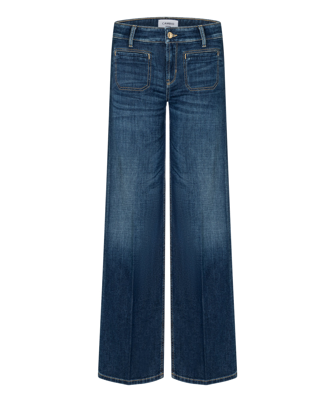 Jeans-Cambio-Tess-lefthand-stoned-Mittelblau-blau-Hose