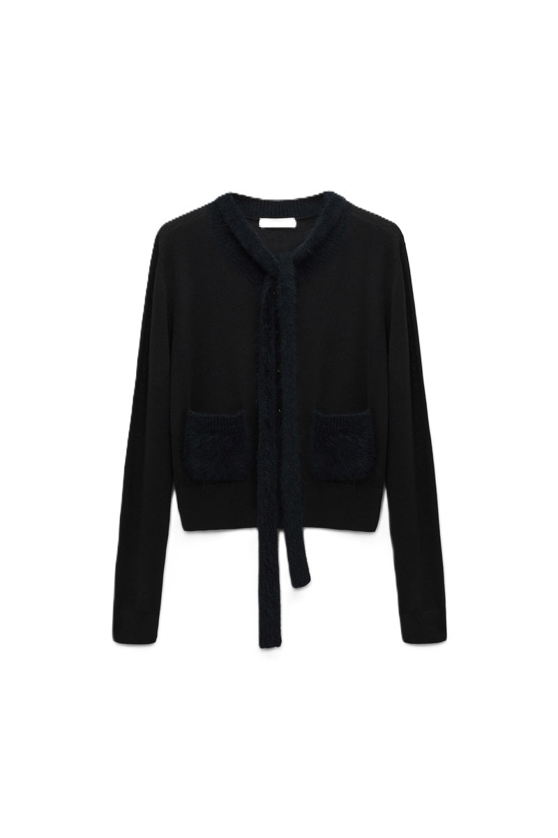Cardigan-Dorothee-Schumacher-Merino-Romance-pure-black-schwarz-fluffy