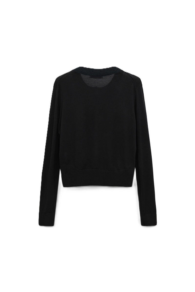 Cardigan-Dorothee-Schumacher-Merino-Romance-pure-black-schwarz-fluffy