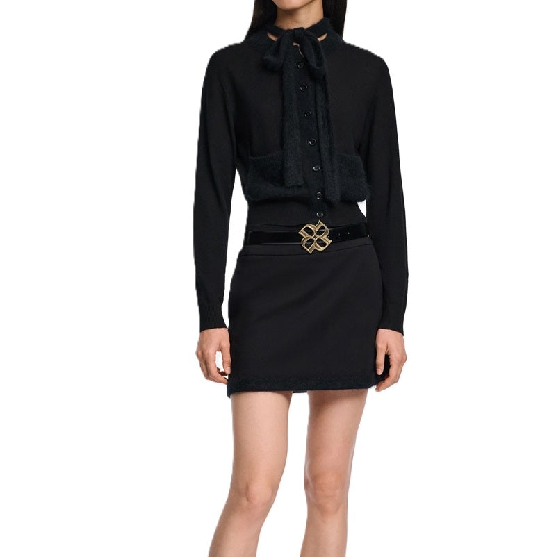 Cardigan-Dorothee-Schumacher-Merino-Romance-pure-black-schwarz-fluffy