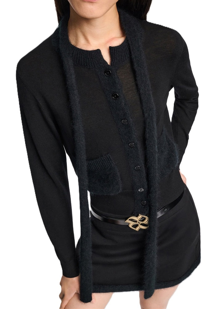Cardigan-Dorothee-Schumacher-Merino-Romance-pure-black-schwarz-fluffy