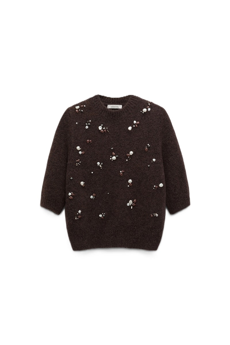 Pullover-Dorothee-Schumacher-Loving-Touch-braun-Chocolate-Perlenbestickt