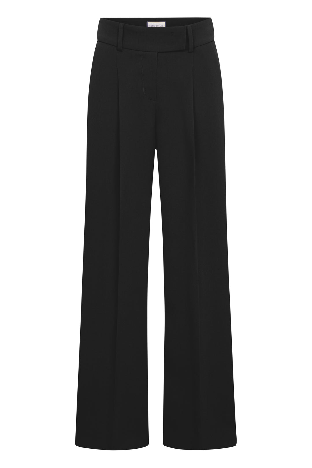 Hose-Seductive-Chrissy-Optical-Fine-Wool-Anzughose-Schwarz