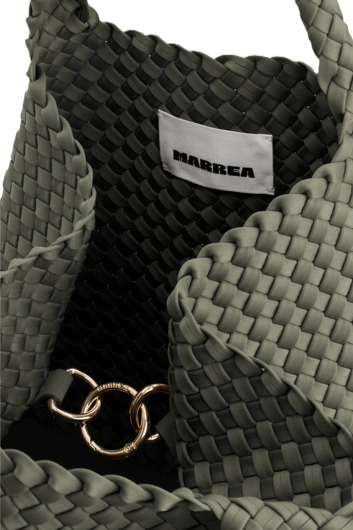 Tasche-Marrea-Large-Dark-Olivia-Gewebt-Gruen